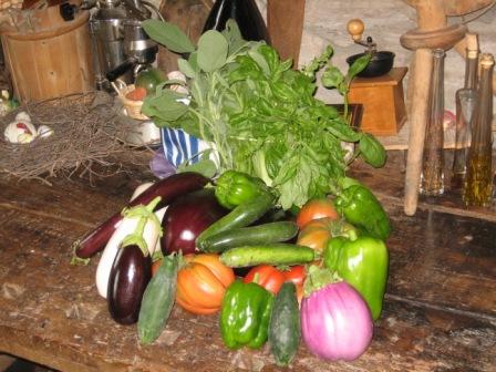 I Prodotti del nostro Orto - The Fruits of our Garden - Les Legumes de la notre Serre